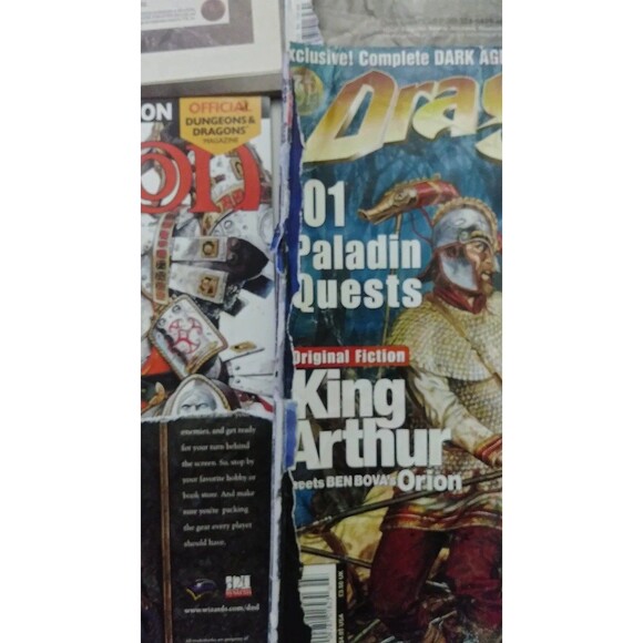 FLAWED DAMAGED Dragon Magazines Lot -Craft Lot D&D Magazines - Picture 5 of 9